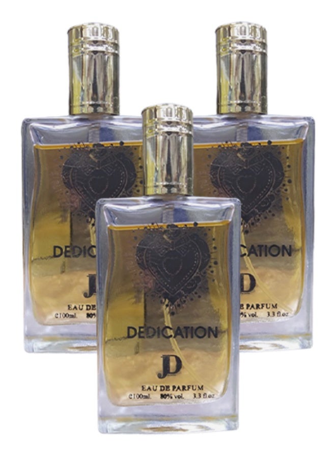 جي دي 3 قطع عطر ديديكيشن للنساء 100 مل - Image 1